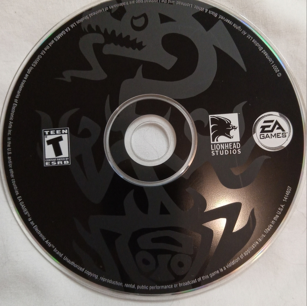 Lionhead Studios CD-ROM game. Black Game only. Not the original cover. $12